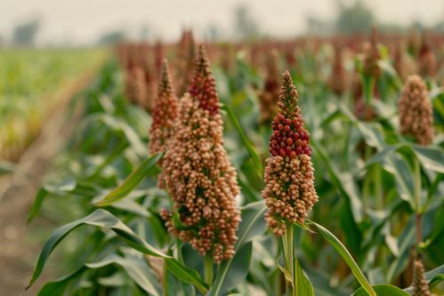 秋日紅高粱 豐收畫卷中的苗木之美